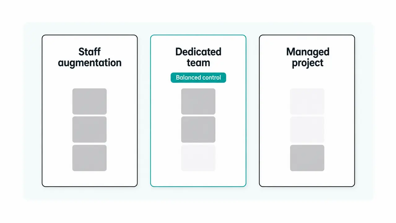 Engagement models that show up in real enterprise delivery
