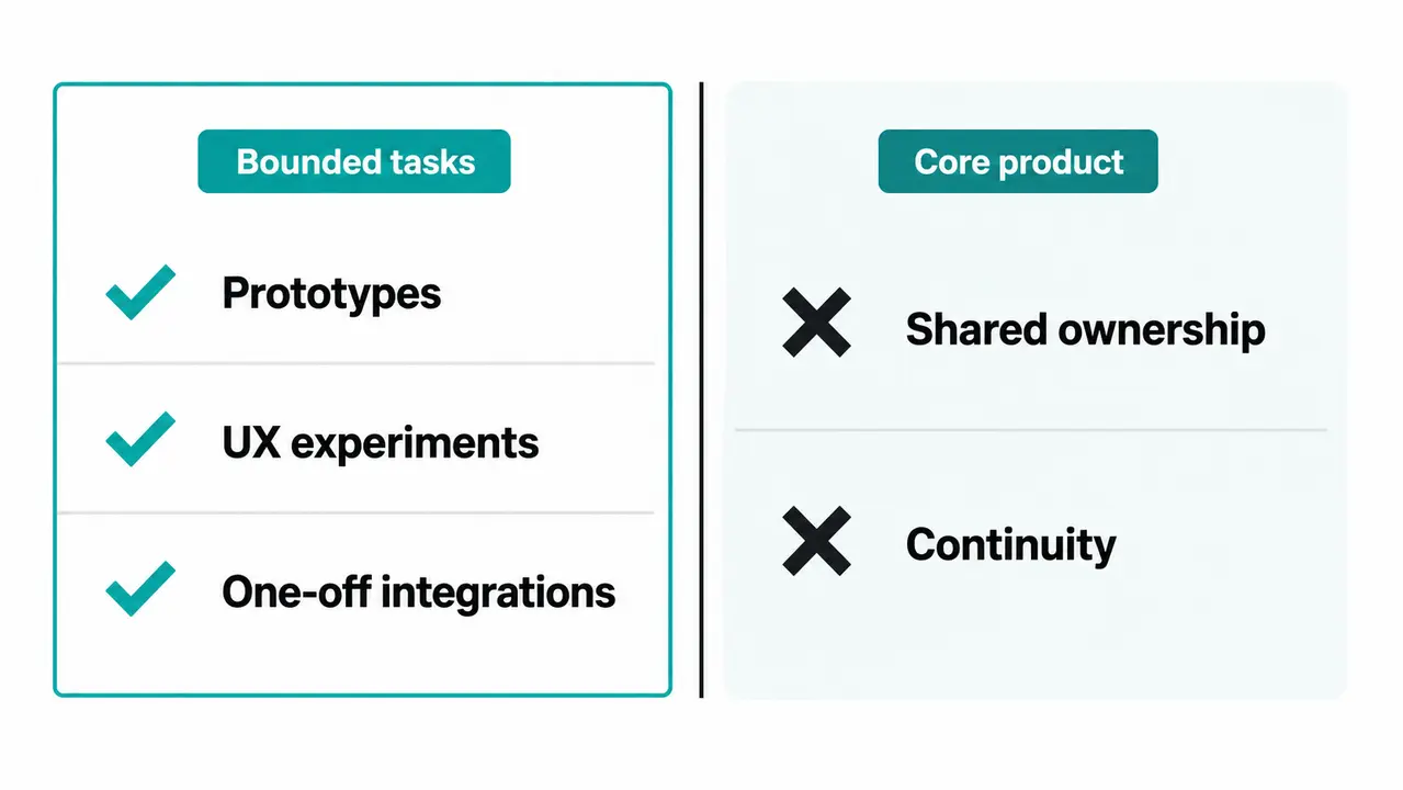 Freelancers move fast until the product needs continuity