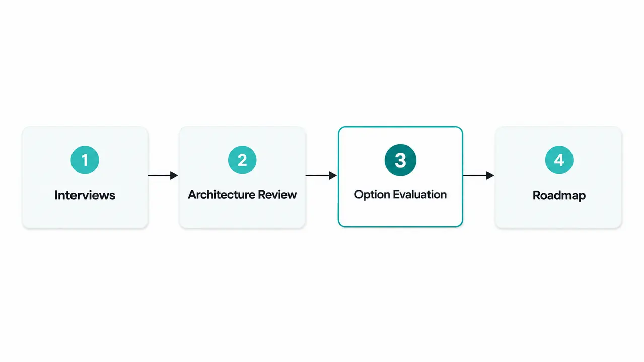 How a technology strategy engagement runs in the first 30 days