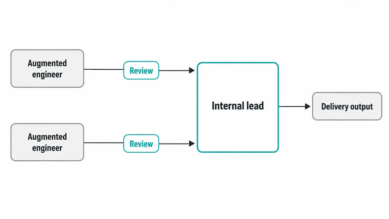 Why staff augmentation breaks down without an internal management layer