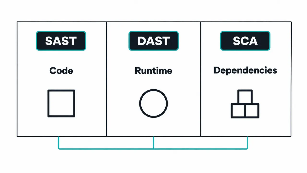 SAST DAST and SCA each catch different failure modes