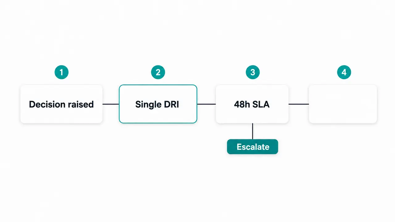 The operating model that prevents decision latency