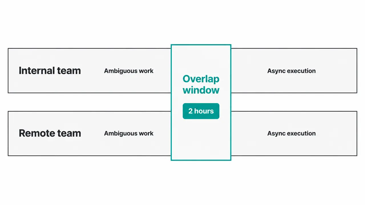 Time zone overlap as a design input