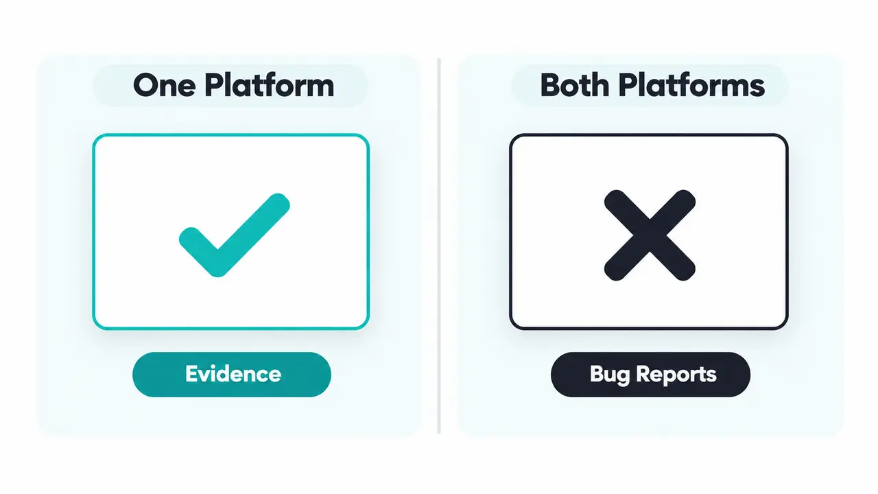 iOS first, Android first, or both depends on your earliest distribution path